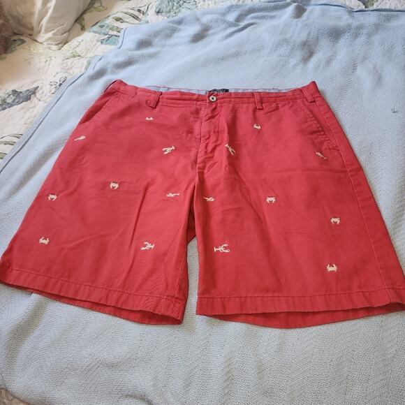 NAUTICA EUC MENS SIZE 40 W CRAB LOBSTER BOAT DOCK SHORTS - Picture 1 of 5